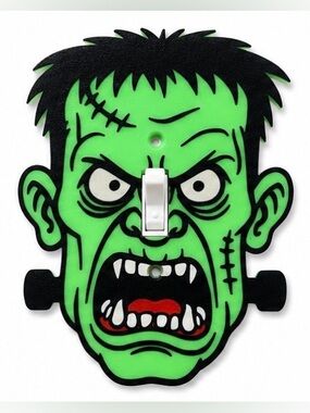 2/$25 3D Printed Frankenstein Light Switch Cover Halloween Wall Plate